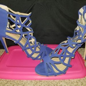 Blue Cage Stilettos